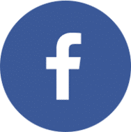 Facebook logo icon in white on blue circular background for Murray Scholls Family Dental social media link.